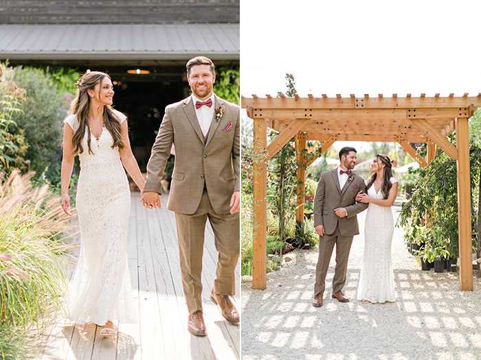 Black shed wedding, stockton nj bride and groom